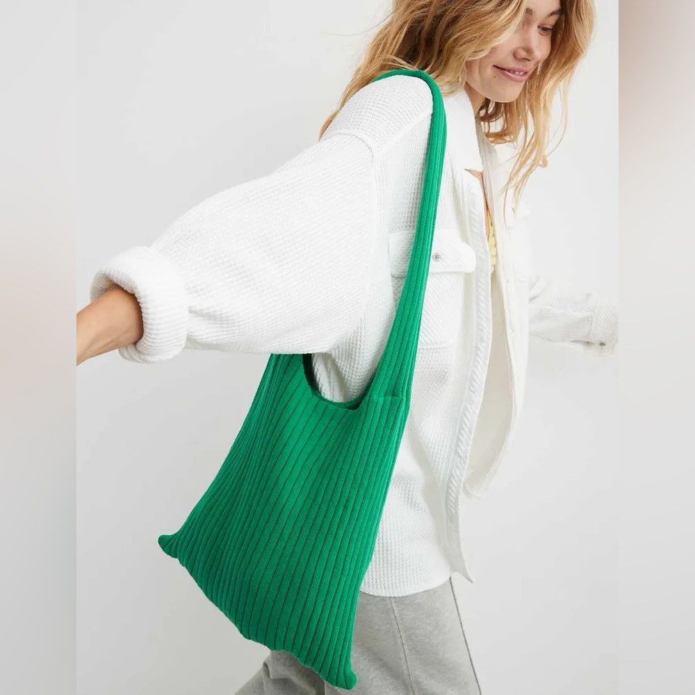 Aerie ribbed sweater tote bag